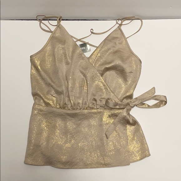 NEW Express Shimmery wrap Tanktop